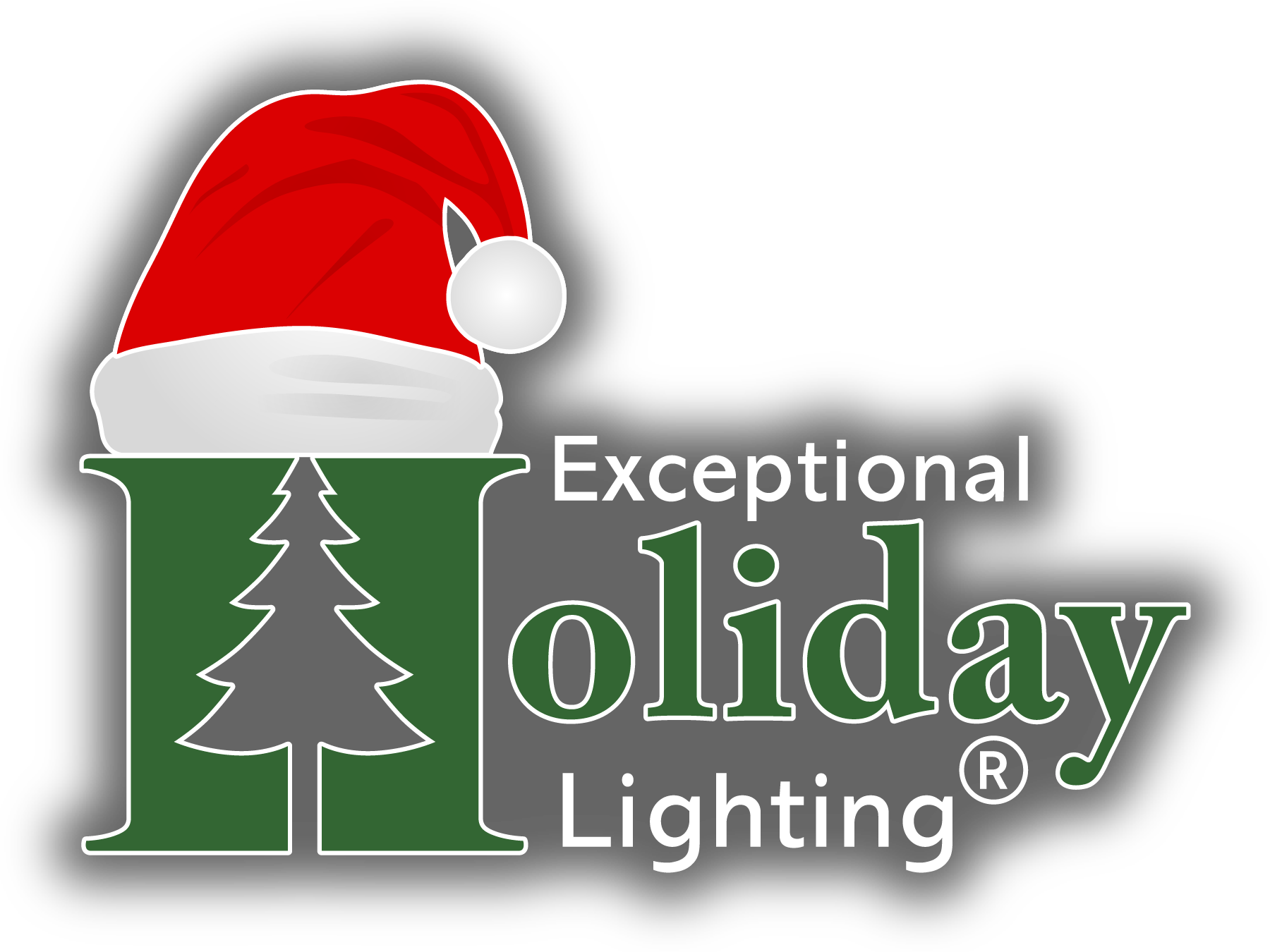 Exceptional Holiday Lighting Logo - Back Shadow